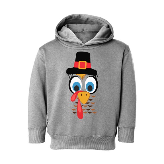 Awkward Styles Thanksgiving Toddler Hoodie Turkey Face Fleece Hooded Sweatshirt