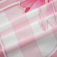 thumbnail image 5 of Manfei Pink Dreamy Bowknot Initial D Blackout Curtains,Classic Grid Geometric Window Curtains Pack of 2 (38x45 Each), 5 of 6