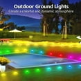 thumbnail image 5 of 300FT RGB Outdoor Ground Lights, Color-Changing Path Lights with Remote and APP Control,IP67 Waterproof Wired Pathway Light for Garden, Courtyard, Lawn and Patio – Ideal for Festivals, Parties, 5 of 7