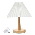 thumbnail image 1 of 1 Set Home Use Bedside Night Lamp Retro Style Pleated Night Light Sleeping Lamp, 1 of 9