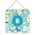 thumbnail image 5 of Carolines Treasures CJ2006-XDS66 Letter X Flowers And Butterflies Teal Blue Wall and Door Hanging Prints, 5 of 7