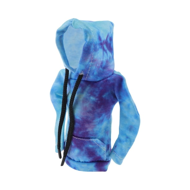 Funda para la Palanca de Cambios Unique Bargains Car Shift Knob Hoodie Azul Púrpura Poliéster 6.3"x5.12" 1 Pc