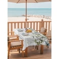 thumbnail image 2 of Outdoor Tablecloth with Umbrella Hole for Patio/Picnic/Party/Camping, Green Waterproof Table Cloth Rectangle Table Cover Washable, Eucalyptus Leaves (54"x 80"), 2 of 8