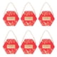 thumbnail image 2 of 10 bolsas de caramelos rojas para regalos de boda Cajas de regalo de chocolate hexagonales con cuerdas, 2 of 8