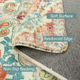 thumbnail image 7 of Wonnitar 2'x3' Bohemian Floral Medallion Area Rug,Oriental Distressed Small Bath Rug Country Vintage Doormat Faux Wool Non-Slip Washable Low-Pile Carpet for Bathroom Kitchen Laundry Room Decor, 7 of 7