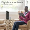 thumbnail image 5 of Lasko 15.75" 1500W Oscillating Digital Ceramic Tower Space Heater, Remote, Black, CT16670, 5 of 15