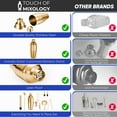 thumbnail image 3 of Touch of Mixology 14-Piece Stainless Steel Bartender Kit with Cocktail Shaker (Gold), 3 of 8