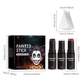 thumbnail image 3 of Set de pintura facial de color, pintura corporal facial, exclusiva para fiestas de fans, 50 g, 3 of 4
