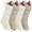 White,khaki, variant on Christmas Stockings 18 Inches Large Size Cable Knitted Stocking Gifts & Decorations for Family Holiday Xmas Party