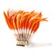 thumbnail image 2 of Tocado de plumas para adultos, sombrero de jefe para espectáculos de danza y juegos de rol Naranja, 2 of 5