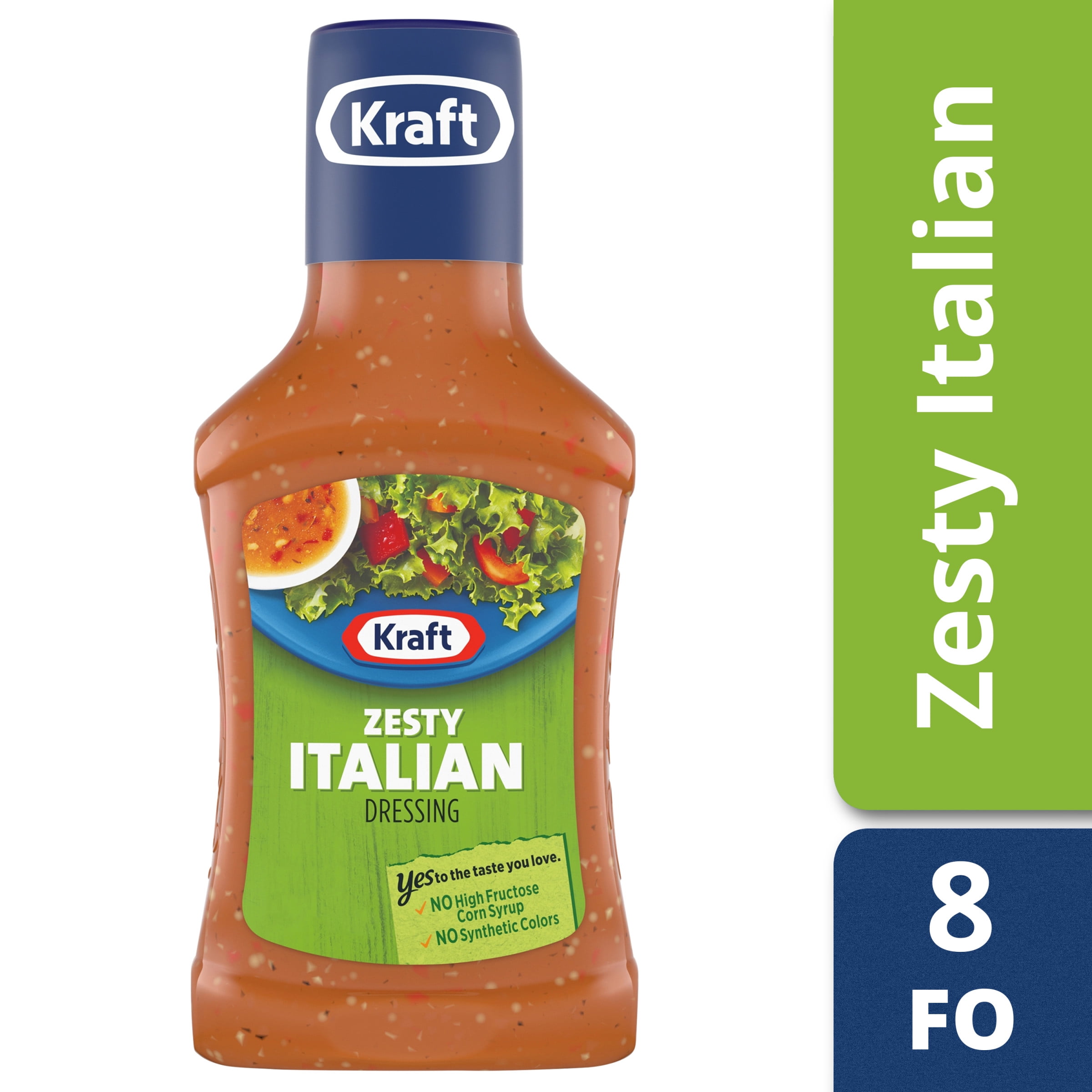 Kraft Zesty Italian Dressing 8 fl oz Bottle