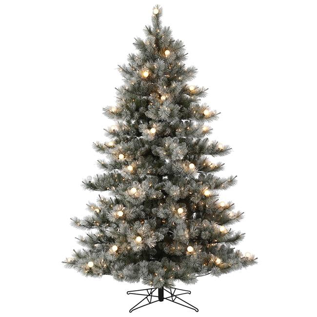 Vickerman G186886LED 10 ft. x 72 in. Flocked Cayce Pine Artificial