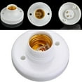 thumbnail image 4 of kurtrusly 1pc Plastic E27 Base Light Bulb Lamp Socket Holder White Base Lamp Socket Led Light Bulb Holder Screw Cap Socket Bulb Holder white 7.5cmx4cm 1Set, 4 of 6
