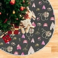 thumbnail image 5 of FMSHPON Valentine's Hearts Clues Xmas Christmas Tree Skirt Stand Mat for Holiday Party Decoration Indoor Outdoor 48 inches, 5 of 6