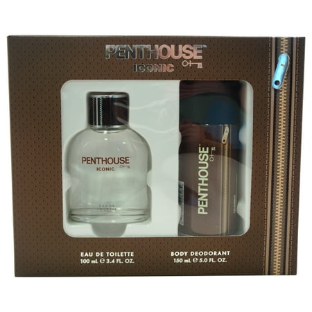 Iconic by Penthouse for Men - 2 Pc Gift Set 3.4oz EDT Spray, 5oz Body Deodorant Spray