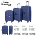 thumbnail image 3 of Landisun Luggage Sets 3 Piece, Hard Shell Suitcase Set with Spinner Wheels TSA Lock Carry on and Checked Luggage, Navy, 3 of 8