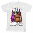 thumbnail image 5 of Five Nights At Freddy's Party Animals Youth White Crew Neck Short Sleeve T-shirt - Medium, 5 of 7