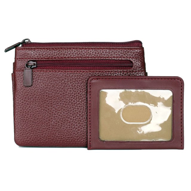 Estuche grande para tarjetas y monedas Julia Buxton Hudson Pik-Me-Up®, color rojo