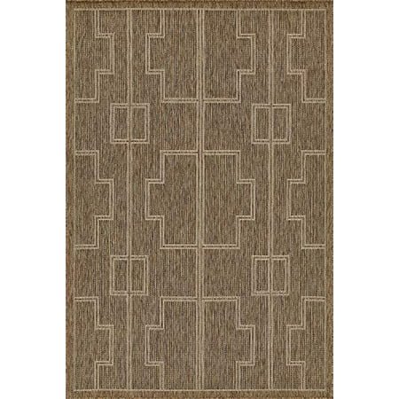 Momeni Tapis d'Intérieur/extérieur Hampton Transitionnel, Naturel, 33 Pouces X 5