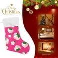 thumbnail image 2 of SKYSONIC Strawberry Christmas Stocking Personalized Large Candy Stocking Hanging Gift Xmas Stockings Decoration for Family Holiday Party Ornaments Decor Fireplace, 2 of 7