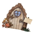 thumbnail image 3 of Colgante DIY Hada Puerta Estatua Detalles delicados Adornos Figuras Escultura Hada Jardín Gnomo Ventana Puerta para Pascua Porche Patio al aire libre Estilo E Sunnimix Puerta de hadas en miniatura, 3 of 8