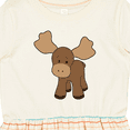 thumbnail image 4 of Inktastic Cute Moose Girls Toddler Dress, 4 of 5