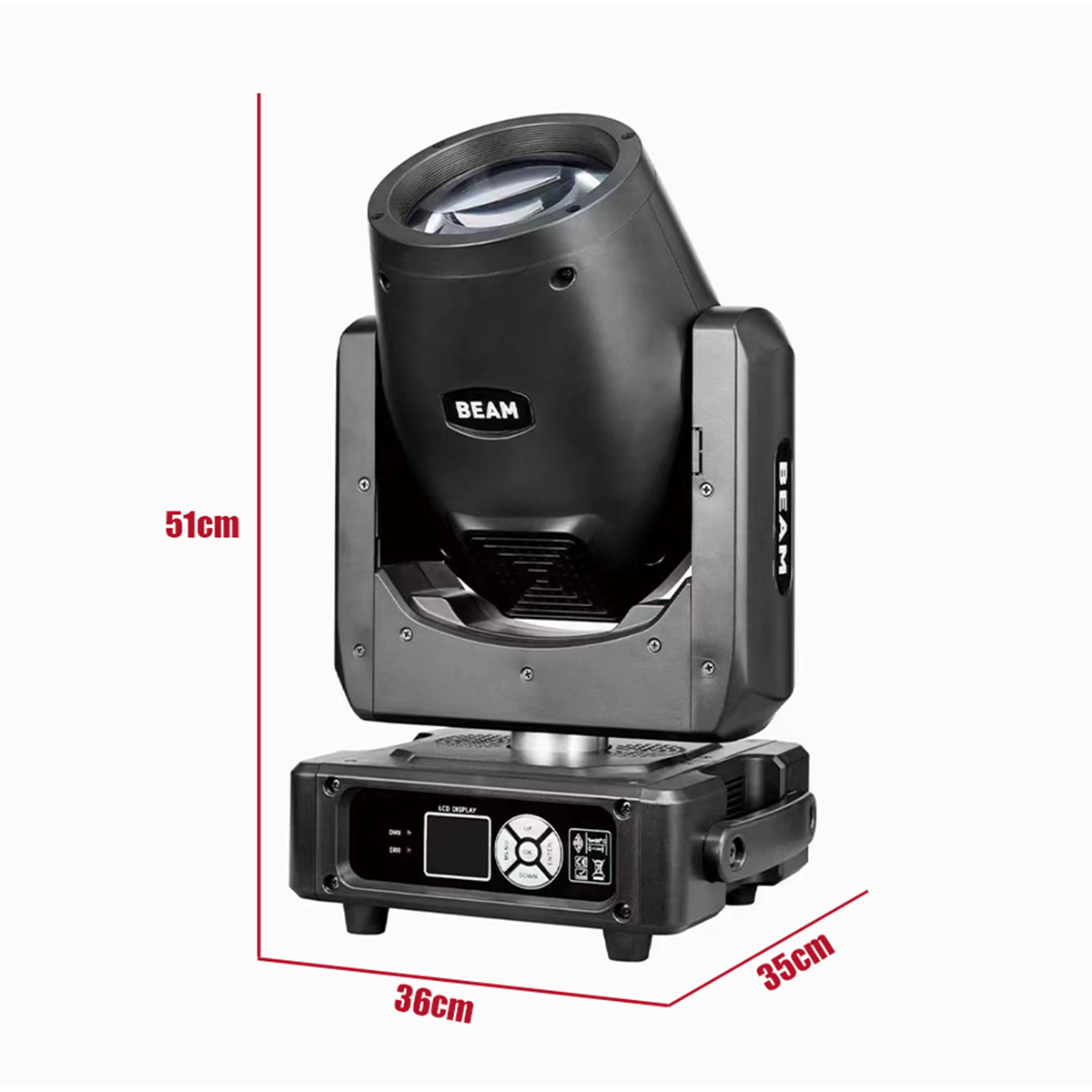 Beam MINI 230W Moving Head Stage Light, DMX Beam Wash Light Effect For DJ Disco Bar Party 2Packs