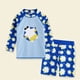 thumbnail image 2 of Odeerbi 3-8 Años Trajes de Baño Antisarpullido de Manga Larga Para Niños Traje de Baño de Entrenamiento Atlético de Dos Piezas Traje de Baño de Dinosaurio, 2 of 9