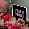 thumbnail image 3 of 3drose, Team Bride - Girly Pink Text on Black - Bachelorette Party or Hen Night Gifts - Pre-wedding Fun, 6 Greeting Cards with Envelopes, 3 of 7