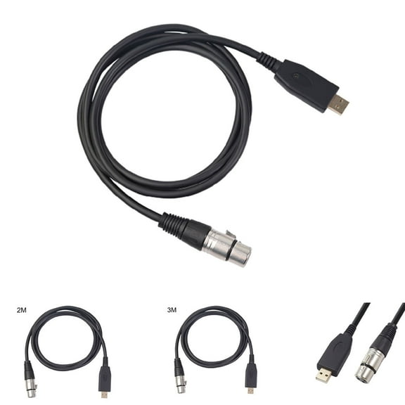 Cheers.US USB Microphone Cable,USB Male to Female Mic Link Converter Cable Studio Audio Cable Connector Cords Adapter for Microphones or Recording USB Male to Female Microphone