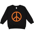 thumbnail image 2 of Inktastic Funky Orange Peace Sign Toddler Sweatshirt, 2 of 4