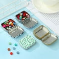 thumbnail image 4 of Portable Metal Hinged Small Storage Jewelry Collect Empty Tins Container Container Kit Tin Box TYPE D, 4 of 8