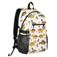 thumbnail image 2 of JIALIOU 14" Laptop Backpack Waterproof Airline Approved Stylish Casual Daypack for Travel Business College Work, Cute Dinosaurs and Leaf, 2 of 8