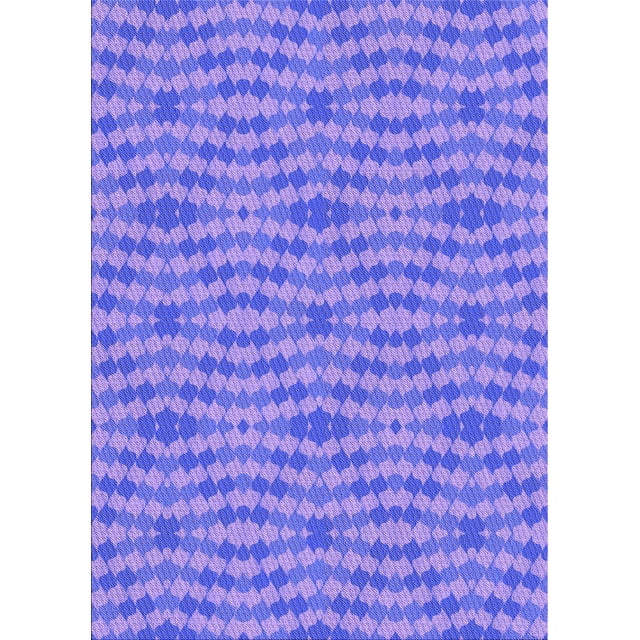 Ahgly Company Machine Washable Indoor Rectangle Transitional Purple Mimosa Purple Area Rugs, 7' x 10'