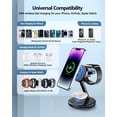thumbnail image 4 of Estación de carga 3 en 1 para dispositivos Apple Soporte de cargador rápido Mag-Safe de 18 W Estación de carga inalámbrica magnética para iPhone16 15 14 13 12 Pro/Pro Max/Plus/Mini AirPods 2/3/Pro iWa, 4 of 5