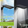 thumbnail image 4 of CNKOO  Solar Wall Light Outdoor 60LEDs PIR Motion Sensor Remote Control Wireless Lamps IP65 Waterproof Lighting for Garage Front Door Garden Pathway Black, 4 of 5