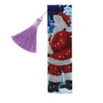 thumbnail image 4 of Rhinestone Painting Bookmark Santa Claus Pattern DIY Rhinestones Beaded Simple Operation PU Leather for Bookmarks, 4 of 7