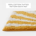 thumbnail image 3 of 100% Cotton Modern Patterned Bath Mat by Comfort Canopy, Yellow Sunrise, 24" x 17", 3 of 9