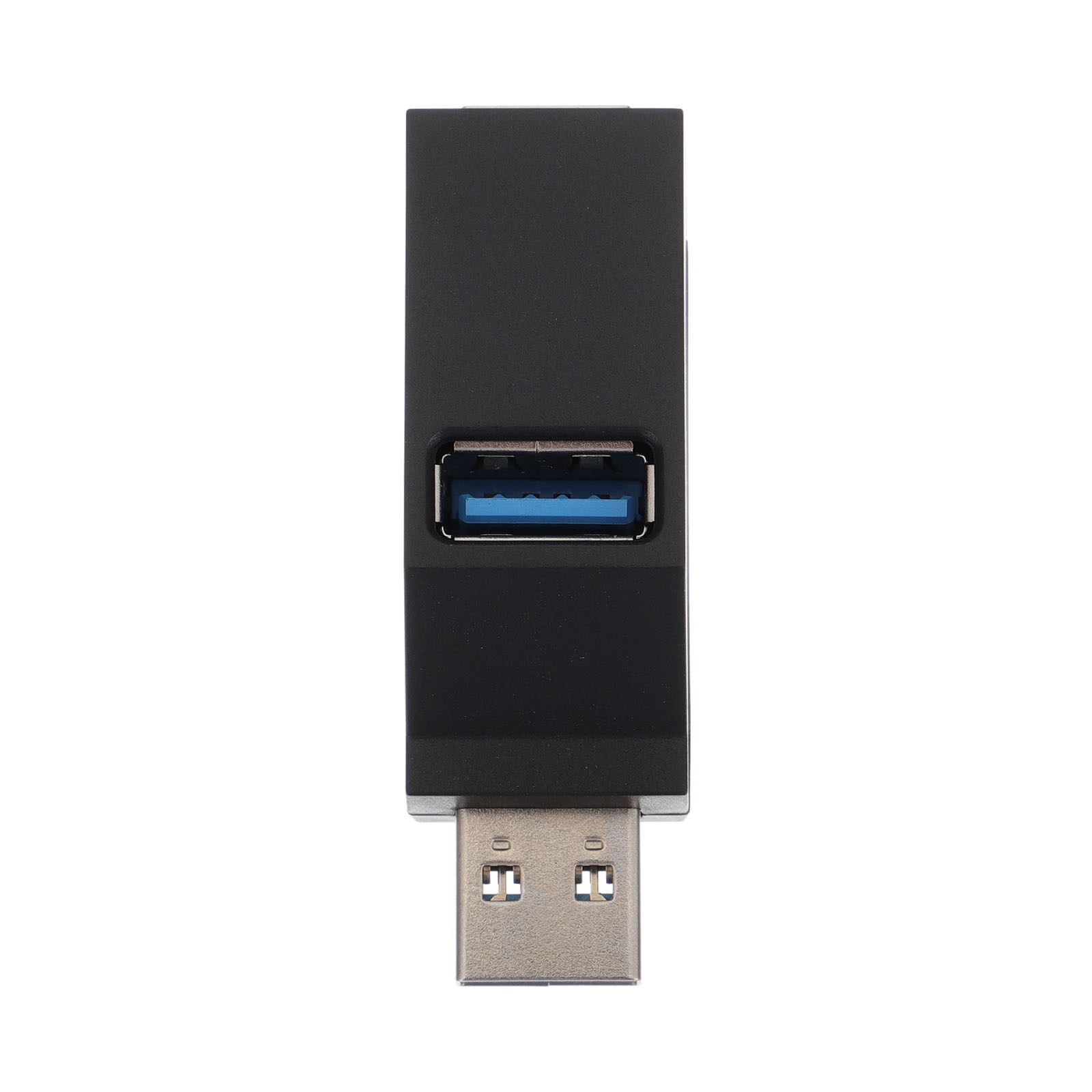 Miangastore Multiple Usb Ports Adapter USB Hub Black ABS 1Pack 2.2x1x0.8in