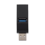 Miangastore Multiple Usb Ports Adapter USB Hub Black ABS 1Pack 2.2x1x0.8in