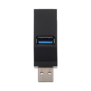 Miangastore Adaptateur de ports usb multiples USB Hub Noir ABS 1Pack 2,2x1x0,8 po