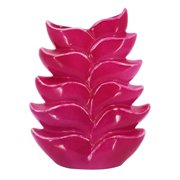 Ashland 11.75 Hot Pink Ceramic Vase , Summer Home Decor