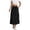 Black, variant on Wdgfv Maxi Skirt for Women Summer Side Slit Pencil Skirts Elastic High Waisted Long Skirt