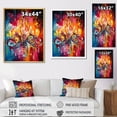 thumbnail image 4 of Designart "Chandelier Luminous Euphony" Glam Floater Framed Wall Decor, 4 of 7