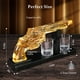 thumbnail image 5 of Set de decantadores Whiskey Gun LUXULISH para hombre con 2 vasos de chupito, 5 of 7