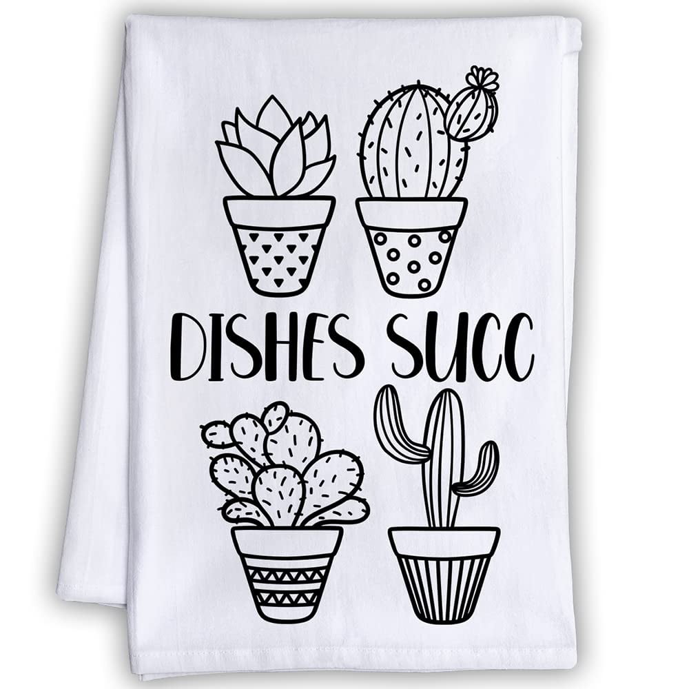 Flour Sack Towels Farmhouse Tea Towels Cactus Print Towel