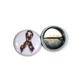 thumbnail image 2 of Autism Puzzle Ribbon Awareness Pinback Buttons - 1 Inch Round - 25 Pack, 2 of 2