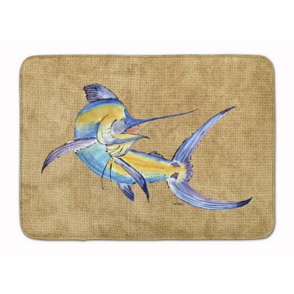 Blue Marlin Machine Washable Memory Foam Mat