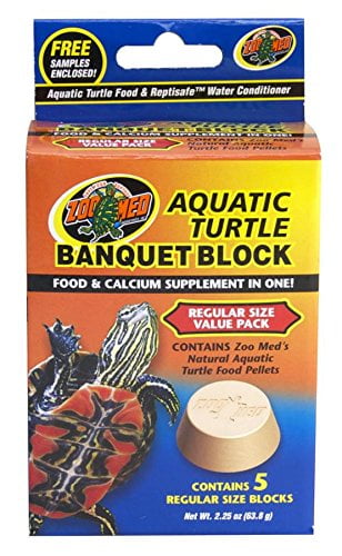 Zoo Med Banquet Block Aquatic Turtle Food 5 Block Free Shipping 