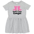thumbnail image 3 of Inktastic Daddy's Little Cowgirl Girls Toddler Dress, 3 of 5